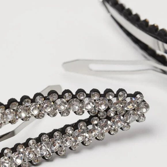 H&M crystal barrettes set display picture 1